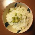 MYAR's cooksnap of when they made ①塩えんどう豆ご飯♪♪.