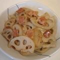 龍青空ママ's cooksnap of when they made レンコンとベーコンの洋風きんぴら☆.