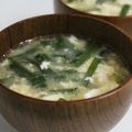 Hoink's cooksnap of when they made ニラ玉のお味噌汁☆.
