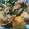 teddyn's cooksnap of when they made 塩麹豚バラで厚揚げ・ニラのコチジャン炒め.