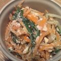 ayumakun's cooksnap of when they made シャキシャキ水菜と人参の白和え.