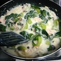 ゆうあっとにぱ's cooksnap of when they made 青梗菜と鮭のクリーム煮.
