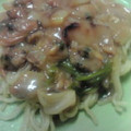 hibby's cooksnap of when they made 小松菜とアサリのあんかけ焼きそば.
