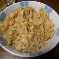 まあくんのおくさん's cooksnap of when they made 余った鶏皮が変身！香ばしい炊き込みごはん.