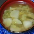 よっぺよっぺ's cooksnap of when they made 甘い☆蕪（かぶ）と舞茸の味噌汁.