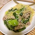 pinkjug's cooksnap of when they made 簡単❤青梗菜と豚肉のあんかけラーメン.