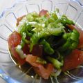 maruru-nn's cooksnap of when they made キュウリとトマトのつるつるサラダ♪.