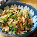 moemieo's cooksnap of when they made 春の味♪みつ葉と鶏肉の酢のもの.