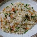 ヌーシ's cooksnap of when they made 水菜と小えびの梅チャーハン.