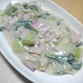 カボリン's cooksnap of when they made 青梗菜のクリーム煮.