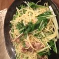 9630のりこ's cooksnap of when they made 豚バラと水菜の✿柚子胡椒スパゲティー✿.