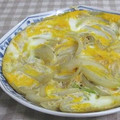 umemodoki's cooksnap of when they made ☆玉ねぎの卵とじ☆.
