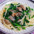grisgries's cooksnap of when they made 旨みたっぷり牡蠣とほうれん草の和風パスタ.