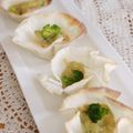 るるおか's cooksnap of when they made 餃子の皮♪鮭とアボカドのカップPizza.