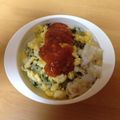 クロミ嬢's cooksnap of when they made ほうれん草ミートご飯☆お子様に〜.