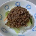 Andy♪'s cooksnap of when they made おつゆたっぷり☆そぼろ丼.