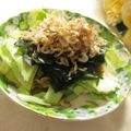 miyuki12's cooksnap of when they made 春キャベツとわかめのエビおかかのせ.