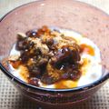yamita's cooksnap of when they made ✿黒蜜☆あずき☆ヨーグルト✿.