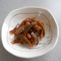 はなたろすけ's cooksnap of when they made にんじんとこんにゃくの甘きんぴら.