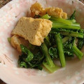 さんぱうろ's cooksnap of when they made 厚揚げと小松菜の炒め物.