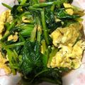 COCO&Mo-'s cooksnap of when they made ほうれん草と卵のオイスターソース炒め.