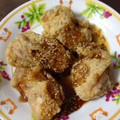 ninopino's cooksnap of when they made 手羽中の甘ダレごまソース.