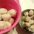 emi's cooksnap of when they made お弁当に！鶏ミンチれんこんボール.