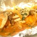まいむ～'s cooksnap of when they made 鮭ときのこのホイル焼き　辛味噌バター味.