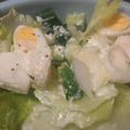 ゴムゴムのかま's cooksnap of when they made レタスと新玉ねぎのチーズマヨサラダ.
