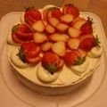 akimos's cooksnap of when they made ケーキに美味生クリーム.