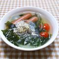 ねっちゃんっ's cooksnap of when they made 簡単☆和の朝食ウインナースープ.