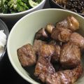 TeSage's cooksnap of when they made 【牛肉】　サイコロステーキ♪.