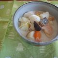 じゅんぺ〜's cooksnap of when they made ミルク味噌スープの米粉すいとん.