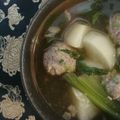 narimimama's cooksnap of when they made カブの葉肉団子＆カブの春雨スープ.
