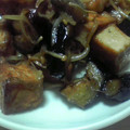 Mammy08's cooksnap of when they made 節約レシピ　茄子と鶏肉と厚揚げの甘辛炒め.