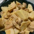 みしゅ。's cooksnap of when they made 筍と鶏肉のにんにく味噌炒め.