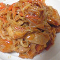 tomokons's cooksnap of when they made 挽き肉ともやしのオイコチュ炒め♪.