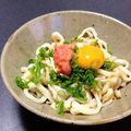 食い倒れ女子's cooksnap of when they made 明太バター釜玉うどん.