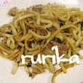 瑠梨佳's cooksnap of when they made 醤油味の焼きうどん.