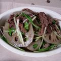 愛犬チーズ's cooksnap of when they made 牛肉とレンコンの甘辛炒め～水菜入り.
