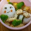 ママフィオ's cooksnap of when they made キャラ弁*簡単♪みつばちのお弁当.