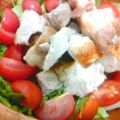 ジュエルビー's cooksnap of when they made ガーリックチキンソテーサラダ.