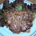 なってぃん☆'s cooksnap of when they made トンテキ・醤油ソース味・みずな添え.