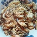 いいち子☆'s cooksnap of when they made 竹輪と舞茸の炒めもの.