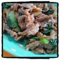 えるもー's cooksnap of when they made 小松菜と牛肉の豆板醤いため.