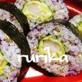 瑠梨佳's cooksnap of when they made ゆかりごはんで天のり巻き.