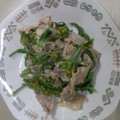 イルぱぱ's cooksnap of when they made 菜の花と豚肉のからしマヨネーズ炒め.