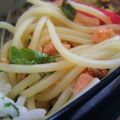 キャシーキャサリン's cooksnap of when they made 簡単♪便利♪大葉と鮭のお弁当パスタ♪.