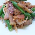 夢はコナコーヒー園長's cooksnap of when they made いんげん　茗荷　ブロックベーコン炒め.