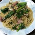 すすすーさん's cooksnap of when they made 菜の花スパゲティ　ペペロンチーノ.